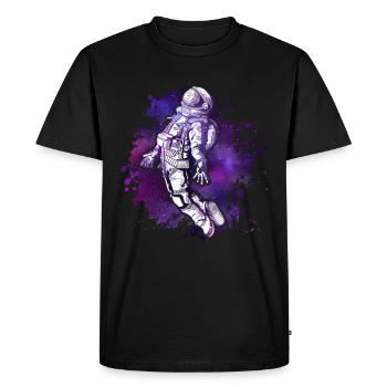 Cosmonaute Univers cosmonaute - T-shirt Premium bio Homme - noir - Devant - Nico (187cm)