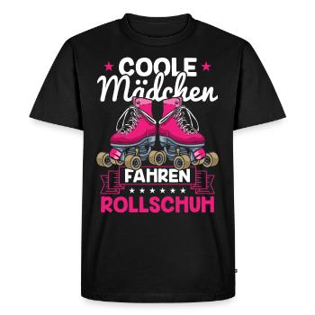 Patins à roulettes Filles Cool - T-shirt Premium bio Homme - noir - Devant - Nico (187cm)
