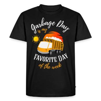 Journée de la fête est mon jour favori de la semaine - T-shirt Premium bio Homme - noir - Devant - Nico (187cm)