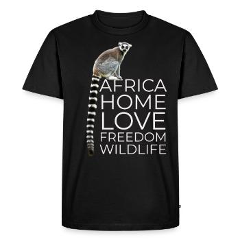 Afrique homme cadeau mère enfants garçon fille - T-shirt Premium bio Homme - noir - Devant - Nico (187cm)