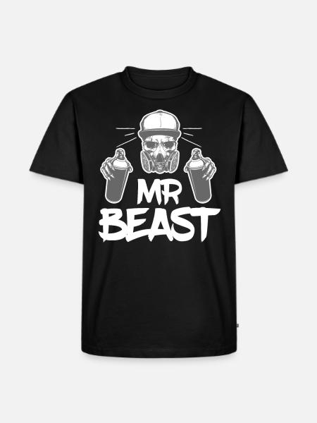 Mr Beast Graffiti Master Spray - Men's Premium Organic T-Shirt - black