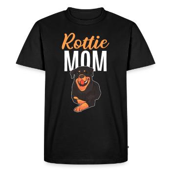 Rottie Mama Rottweiler Dog Owner - Men's Premium Organic T-Shirt - black - Front - Nico (187cm)