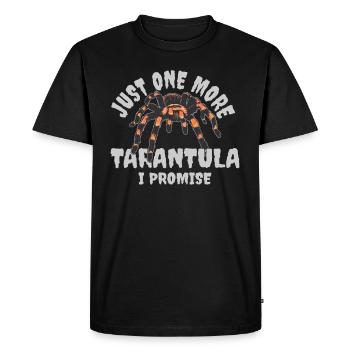 Juste une tarentule de plus que je promets araignée arachnide - T-shirt Premium bio Homme - noir - Devant - Nico (187cm)
