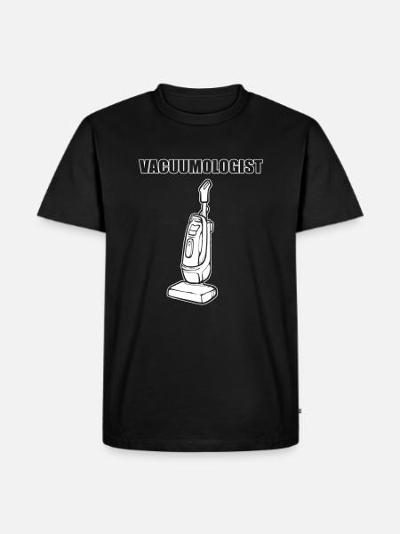 Vacuumologist Cleaning Lady - Men's Premium Organic T-Shirt - black