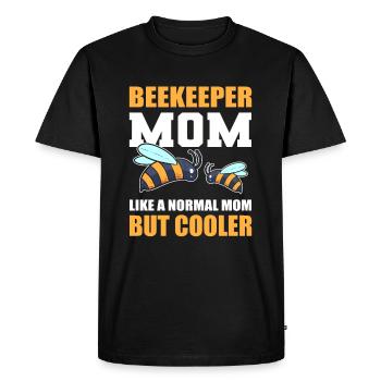 Beekeeper Mom. Like A Normal Mom But Cooler - Men's Premium Organic T-Shirt - black - Front - Nico (187cm)