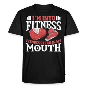 Grill Grill BBQ Saison BBQ Griller Steak Koc - T-shirt Premium bio Homme - noir - Devant - Nico (187cm)