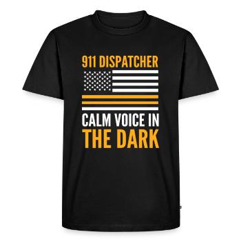 Répartiteur d’urgence Urgence Premier intervenant d’urgence Mardi - T-shirt Premium bio Homme - noir - Devant - Nico (187cm)