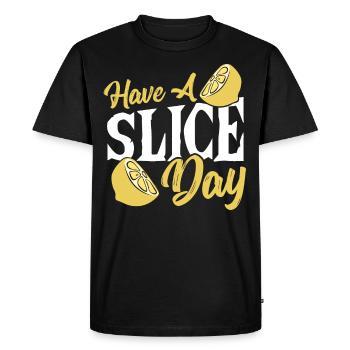 Avoir une tranche de jour Lemonde Stand Lemonade Boss - T-shirt Premium bio Homme - noir - Devant - Nico (187cm)