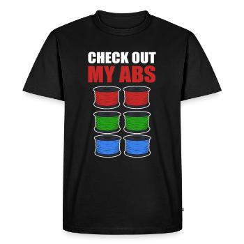 Check Out My ABS 3D Printing 3D Printer Lover - Men's Premium Organic T-Shirt - black - Front - Nico (187cm)