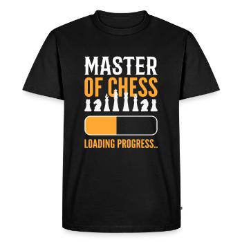 Master Of Chess Loading Progress Chess Board Game - Men's Premium Organic T-Shirt - black - Front - Nico (187cm)