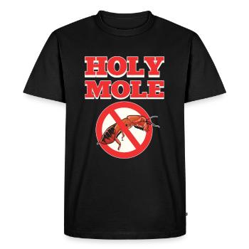 Holy Moles Pest Control Extermination - T-shirt Premium bio Homme - noir - Devant - Nico (187cm)