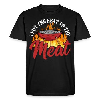 Grillades Grill BBQ Viande Grill Master Grilling - T-shirt Premium bio Homme - noir - Devant - Nico (187cm)