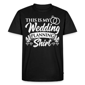 This Is My Wedding Planning Shirt Wedding Planner - Men's Premium Organic T-Shirt - black - Front - Nico (187cm)