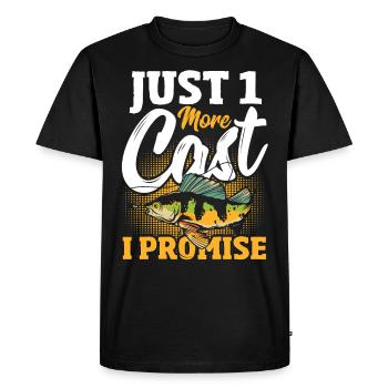 Juste 1 autre casting que je promets de pêcher - T-shirt Premium bio Homme - noir - Devant - Nico (187cm)