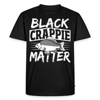 Black Crappie Matter Crappie Pêche Chasse au poisson - T-shirt Premium bio Homme - noir - Devant - Nico (187cm)