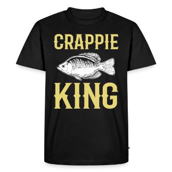 Crappie King Crappie Pêche Chasse au poisson - T-shirt Premium bio Homme - noir - Devant - Nico (187cm)