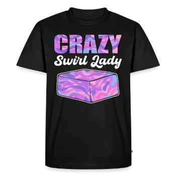 Crazy Swirl Lady Savon Fabrication Savon Cuisson - T-shirt Premium bio Homme - noir - Devant - Nico (187cm)