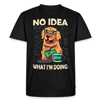 No Idea What I'm doing. I don't know what I'm doing - Men's Premium Organic T-Shirt - black - Front - Nico (187cm)