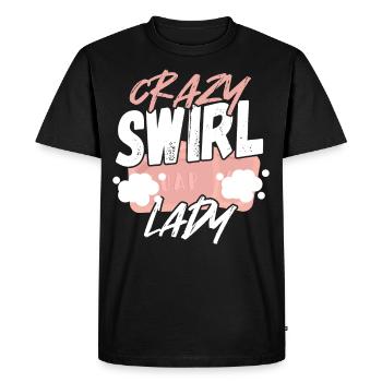 Crazy Swirl Lady Savon Fabrication Savon Cuisson - T-shirt Premium bio Homme - noir - Devant - Nico (187cm)