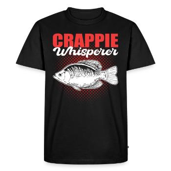 Crappie Whisperer Crappie Pêche Chasse aux poissons - T-shirt Premium bio Homme - noir - Devant - Nico (187cm)