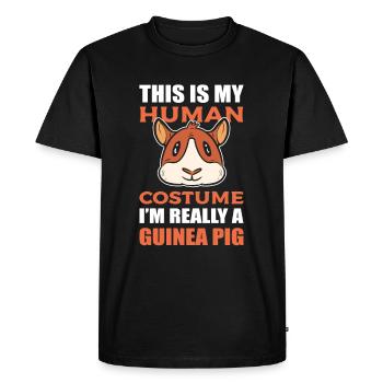 This is My Human Costume I'm Really a Guinea Pig - Men's Premium Organic T-Shirt - black - Front - Nico (187cm)