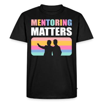 Mentoring Matters Coach Mentor Motivationnel - T-shirt Premium bio Homme - noir - Devant - Nico (187cm)