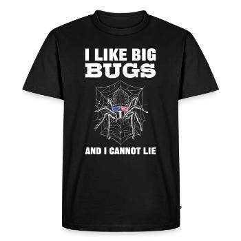 J’aime les gros insectes et je ne peux pas mentir Tarentule - T-shirt Premium bio Homme - noir - Devant - Nico (187cm)