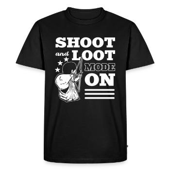 Archery Archer Archer Archer Longbow Archer - T-shirt Premium bio Homme - noir - Devant - Nico (187cm)