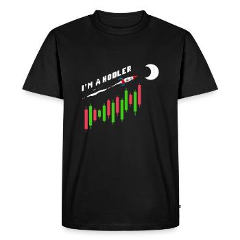 I'm A Hodler Cryptocurrency Crypto - Men's Premium Organic T-Shirt - black - Front - Nico (187cm)