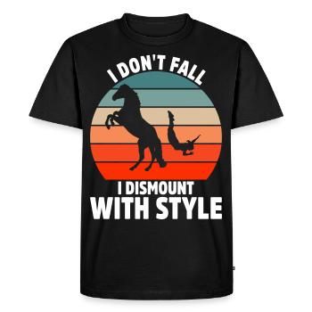 Acrobate Riding Rider Vaulter Acrobat - T-shirt Premium bio Homme - noir - Devant - Nico (187cm)