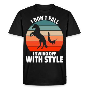 Acrobate Riding Rider Vaulter Acrobat - T-shirt Premium bio Homme - noir - Devant - Nico (187cm)