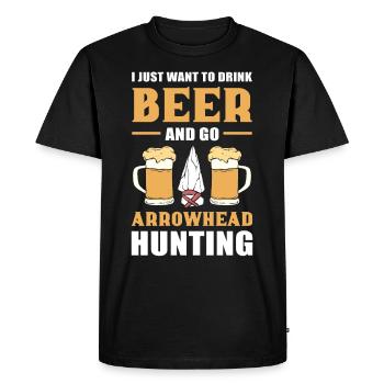 Arrowhead Hunting Arrowhead Hunting Arrowhead-Sa - T-shirt Premium bio Homme - noir - Devant - Nico (187cm)