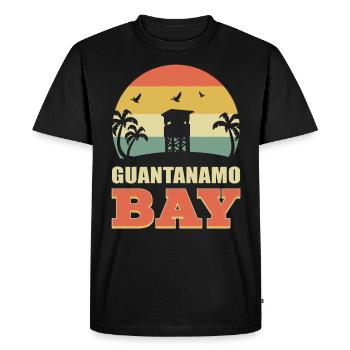 Guantanamo Bay Guantanamo Bay Gtmo Gitmo Nsgb Ma - T-shirt Premium bio Homme - noir - Devant - Nico (187cm)