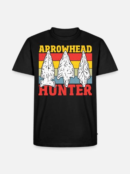 Arrowhead Hunter Arrowhead Hunting Arrowhead - Men's Premium Organic T-Shirt - black