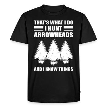 Arrowhead Hunting Arrowhead Hunting Arrowhead-Sa - T-shirt Premium bio Homme - noir - Devant - Nico (187cm)