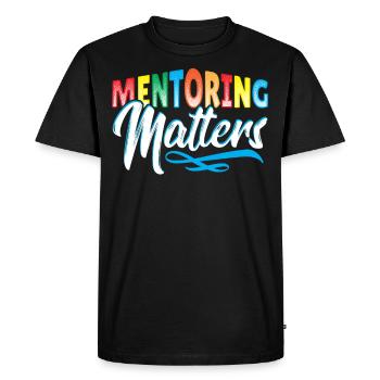 Mentoring Matters Coach Mentor Motivational - Men's Premium Organic T-Shirt - black - Front - Nico (187cm)