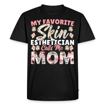 Esthéticienne Esthétique Cosmétiques Cils Microb - T-shirt Premium bio Homme - noir - Devant - Nico (187cm)