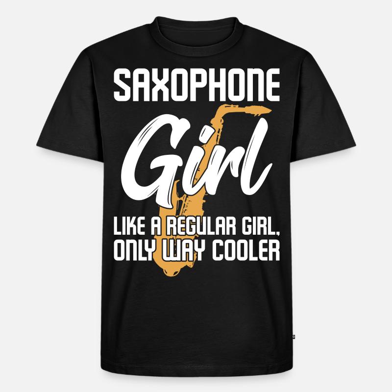 Saxophon witziger Spruch - Männer Premium Bio T-Shirt - Schwarz