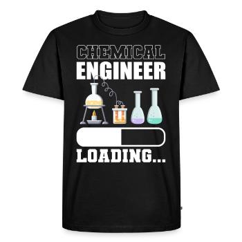 Future Chemical Engineer Loading Chemist - Men's Premium Organic T-Shirt - black - Front - Nico (187cm)