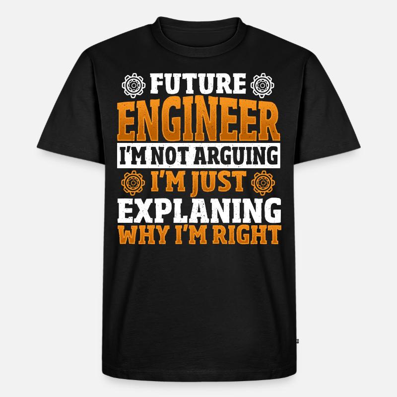 Future Engineer Mechanical Engineering Mechanical - Männer Premium Bio T-Shirt - Schwarz