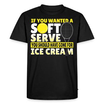 Si vous voulez un service moelleux, vous devriez aller chercher de la glace - T-shirt Premium bio Homme - noir - Devant - Nico (187cm)