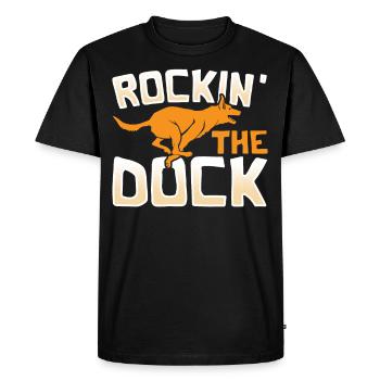 Rockin' The Dock Dock Diving Dog Jumping - T-shirt Premium bio Homme - noir - Devant - Nico (187cm)