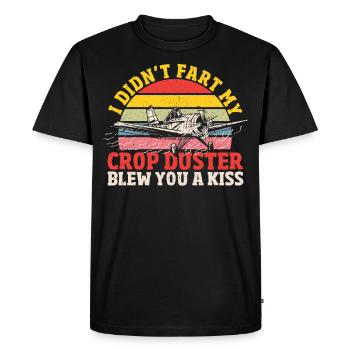 Je n’ai pas pété mon chasseur de récolte t’a soufflé un baiser - T-shirt Premium bio Homme - noir - Devant - Nico (187cm)