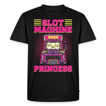 Slot Machine Princess Lucky Slot Machine - Men's Premium Organic T-Shirt - black - Front - Nico (187cm)