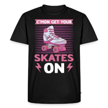 Roller Skating Roller Derby Roller Skating Skate - T-shirt Premium bio Homme - noir - Devant - Nico (187cm)