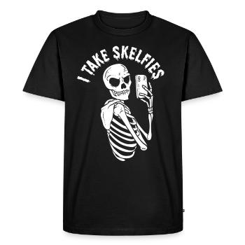 I Take Skelfies Radiology Technician Rad Tech - Men's Premium Organic T-Shirt - black - Front - Nico (187cm)