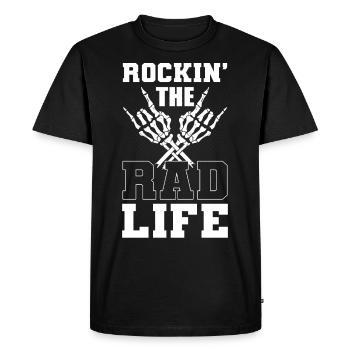 Rockin' The Rad Life Radiology Tech Rad Technician - Men's Premium Organic T-Shirt - black - Front - Nico (187cm)