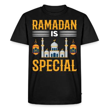 Ramadan Ramadan Moubarak Ramazan Islamique Ramad - T-shirt Premium bio Homme - noir - Devant - Nico (187cm)