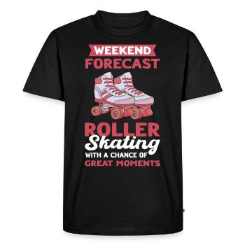 Roller Skating Roller Derby Roller Skating Roller Roller - T-shirt Premium bio Homme - noir - Devant - Nico (187cm)