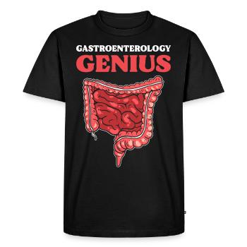 Gastroenterology Genius Gastroenterology - Men's Premium Organic T-Shirt - black - Front - Nico (187cm)
